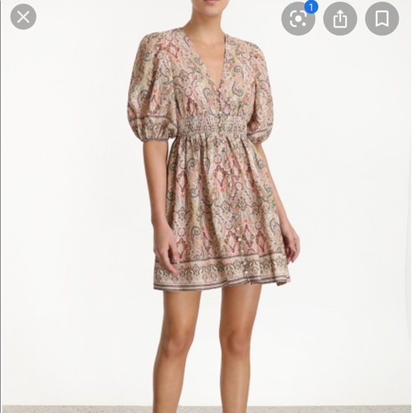 Zimmerman Freja shirted waist dress dry cleaned Zimmerman Freja shirted waist dress dry cleaned